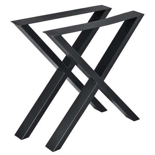 Set 2 picioare de masa din metal, in forma de x stil scandinav