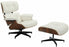 Scaun Classic cu taburet Charles Eames Lounge Chair Cu Piele Naturala Si Furnir
