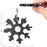 Breloc Unealta multifunctionala Snowflake 18-in-1 - CustomDecoStore